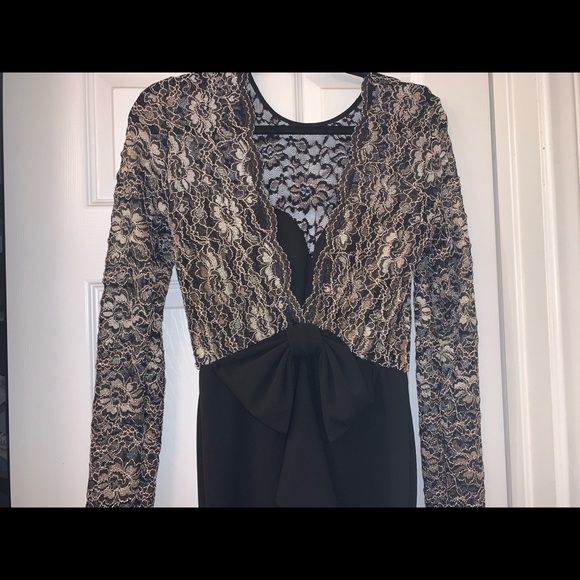 Black and Gold Formal Dress - Picture 6 of 8